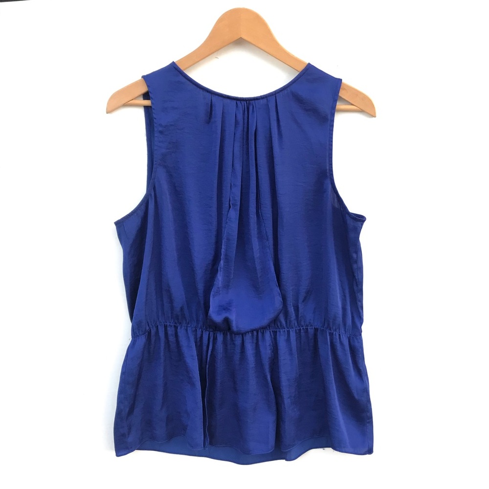 Vince Camuto Royal Blue Sleeveless Top V-Neck